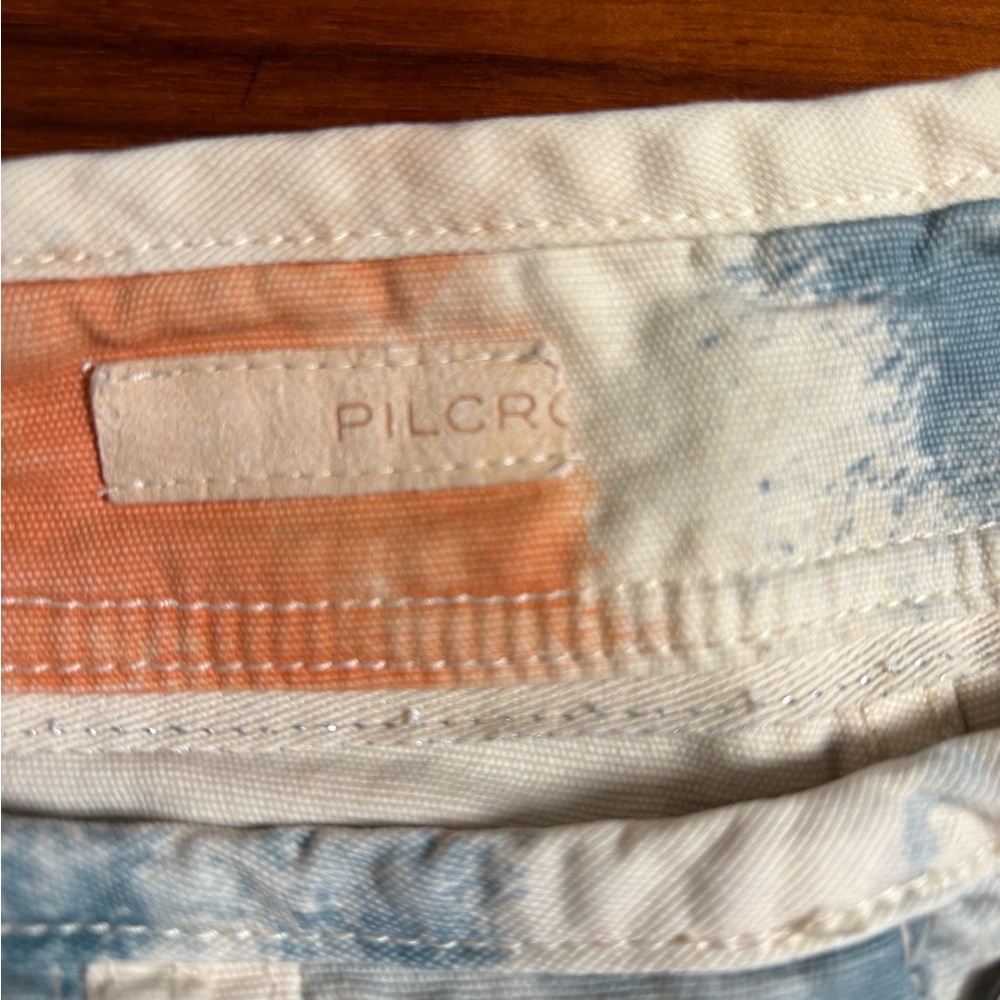Anthropologie Pilcro 27 The Wanderer Pants Tie Dye Button Fly - Picture 5 of 7